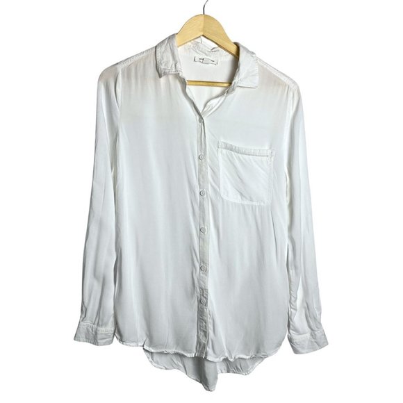 BeachLunchLounge White Casual Lightweight Button Down Casual Small - Picture 8 of 8